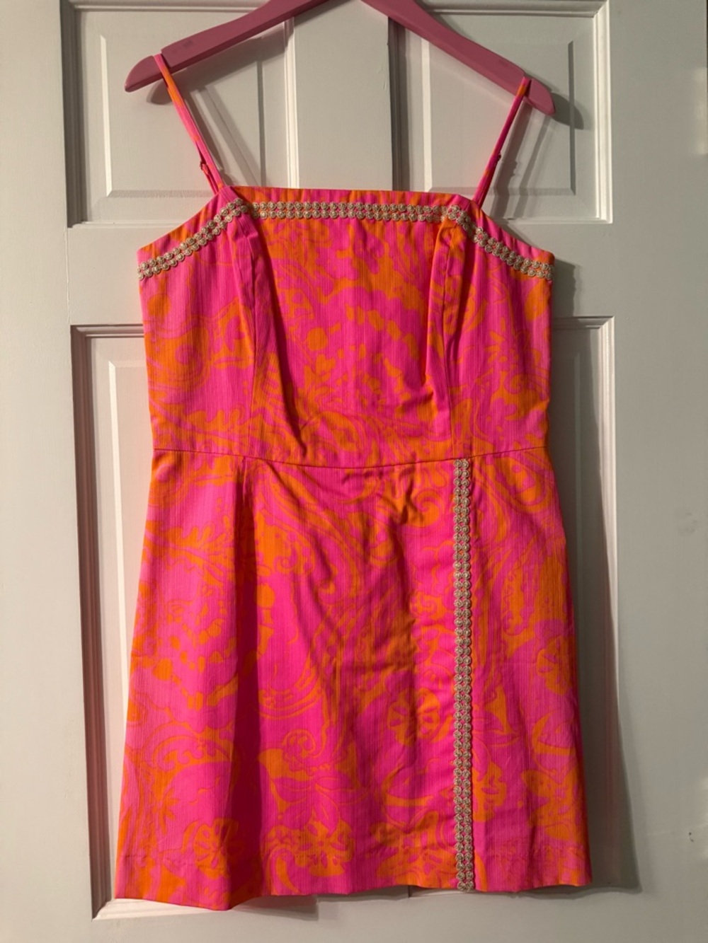 Lilly Pulitzer Pink & Orange Spaghetti Strap Romper